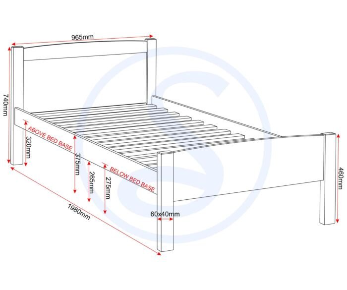 Amber 3' Bed – Modern Single Bed Frame | Available at Posh Furnitures - Image 3