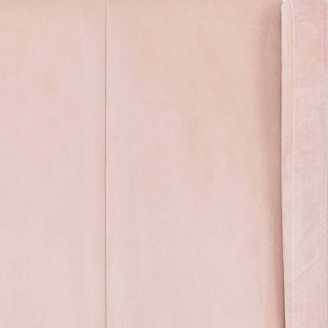 Amelia 3' Single Bed – Pink Velvet Fabric Bed Frame | Modern Upholstered Single Bed with Sprung Slats - Image 3