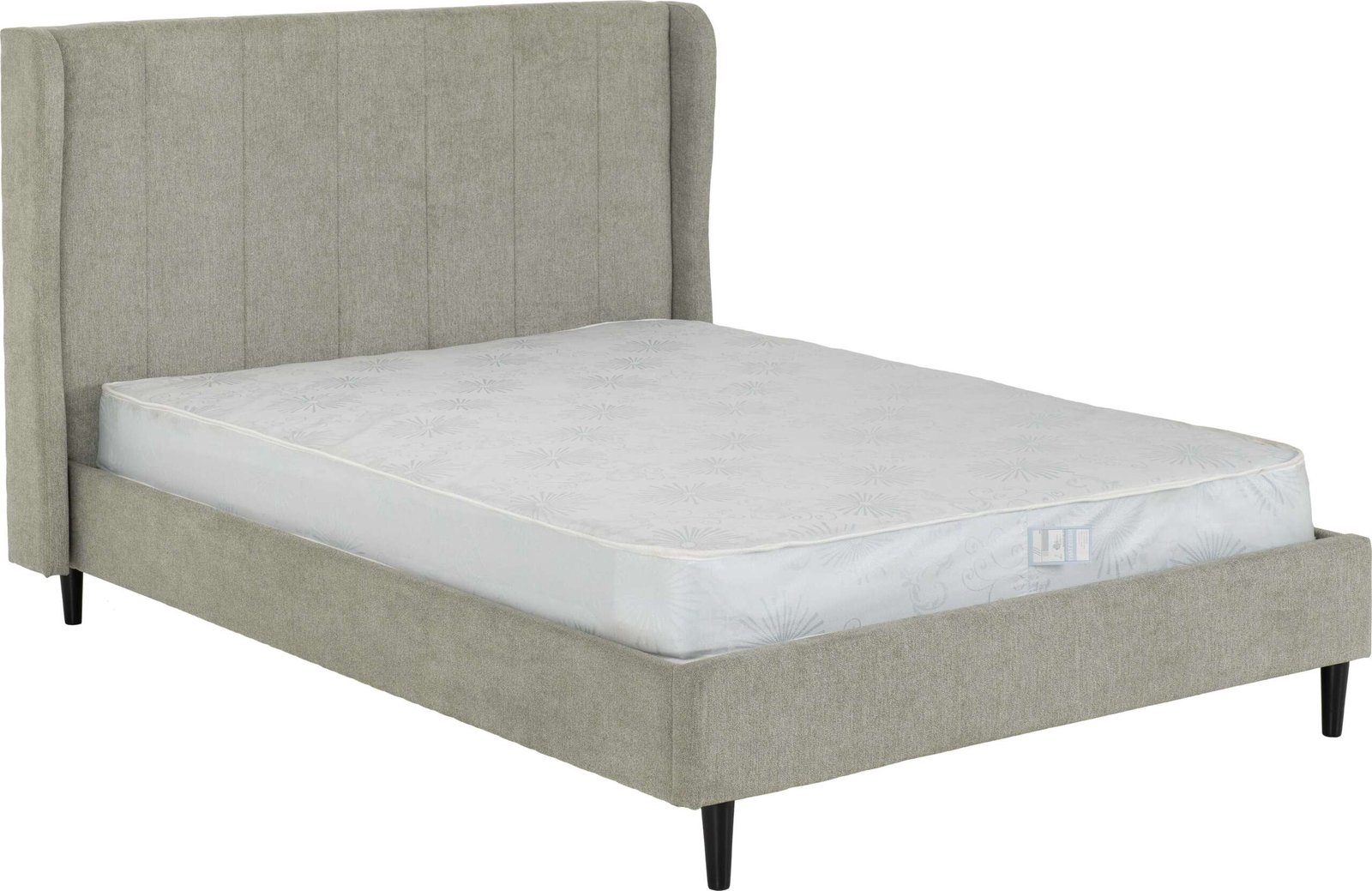 Amelia 5' King Size Bed – Dark Grey Fabric Upholstered Bed Frame | Premium Bedroom Furniture UK - Image 11