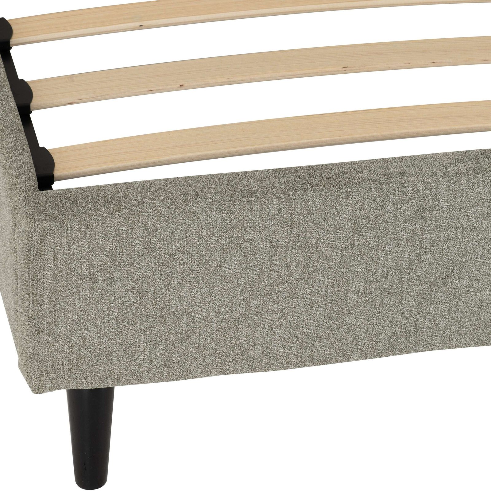 Amelia 5' King Size Bed – Dark Grey Fabric Upholstered Bed Frame | Premium Bedroom Furniture UK - Image 8