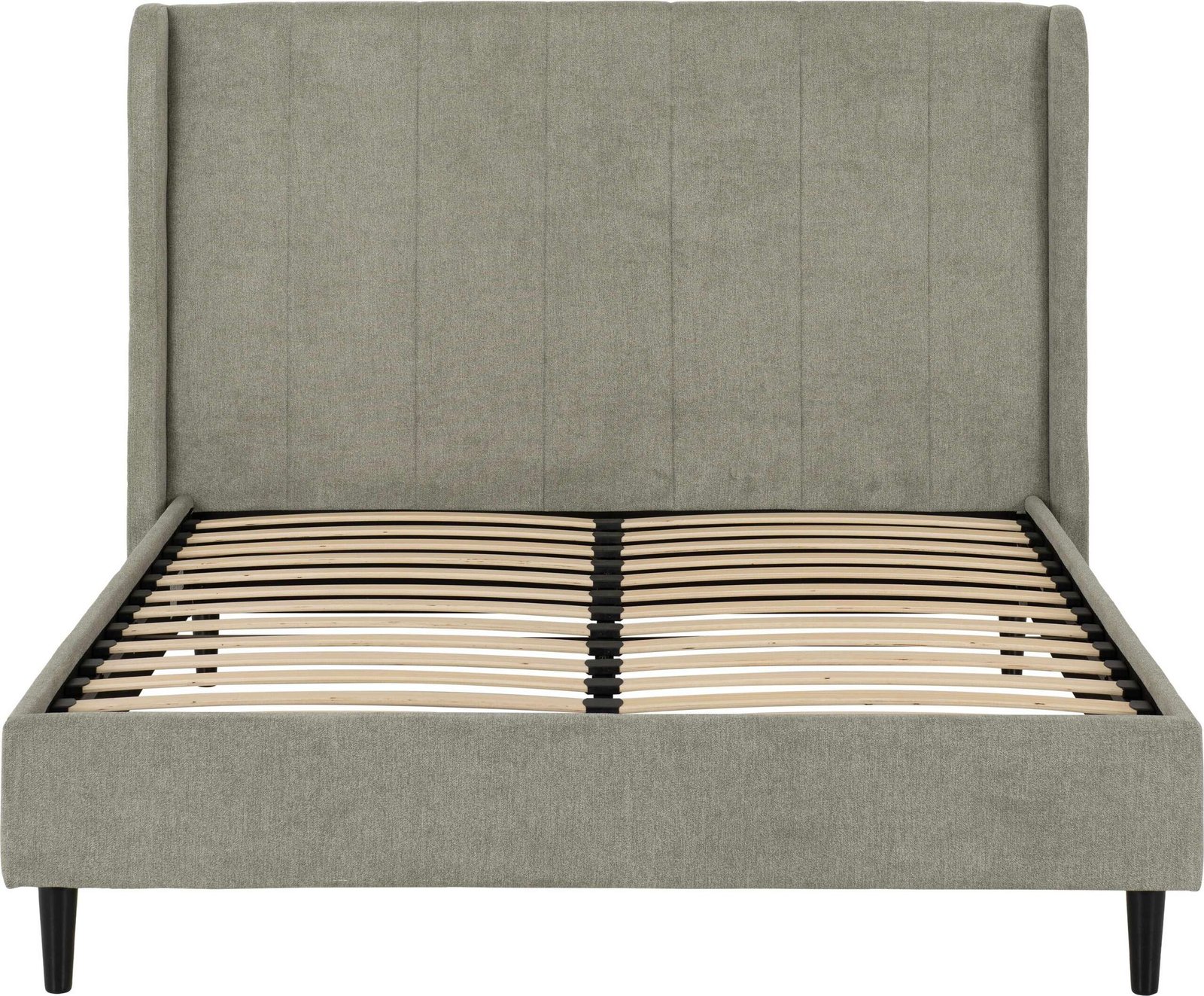 Amelia 5' King Size Bed – Dark Grey Fabric Upholstered Bed Frame | Premium Bedroom Furniture UK - Image 9