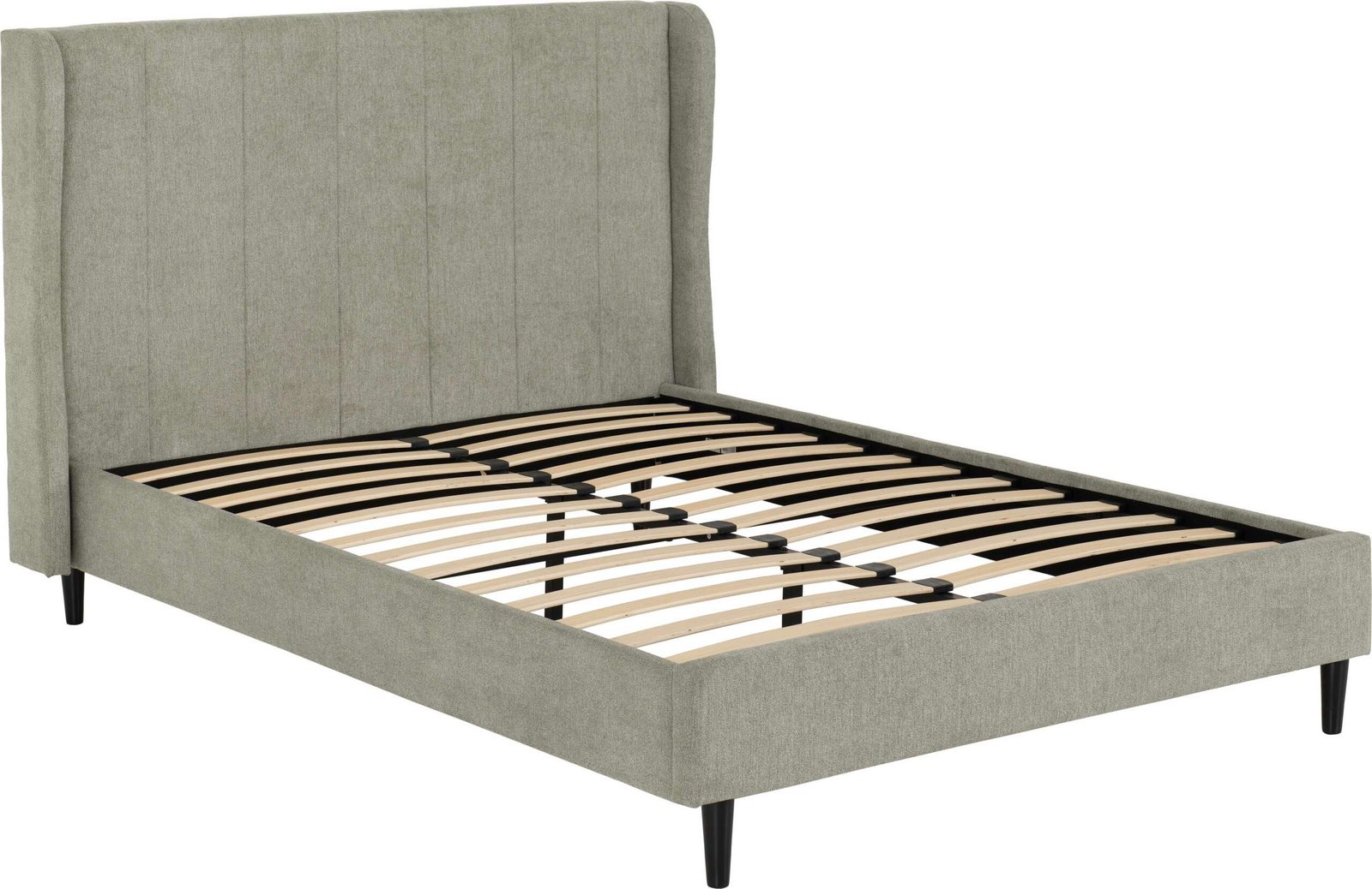 Amelia 5' King Size Bed – Dark Grey Fabric Upholstered Bed Frame | Premium Bedroom Furniture UK - Image 10