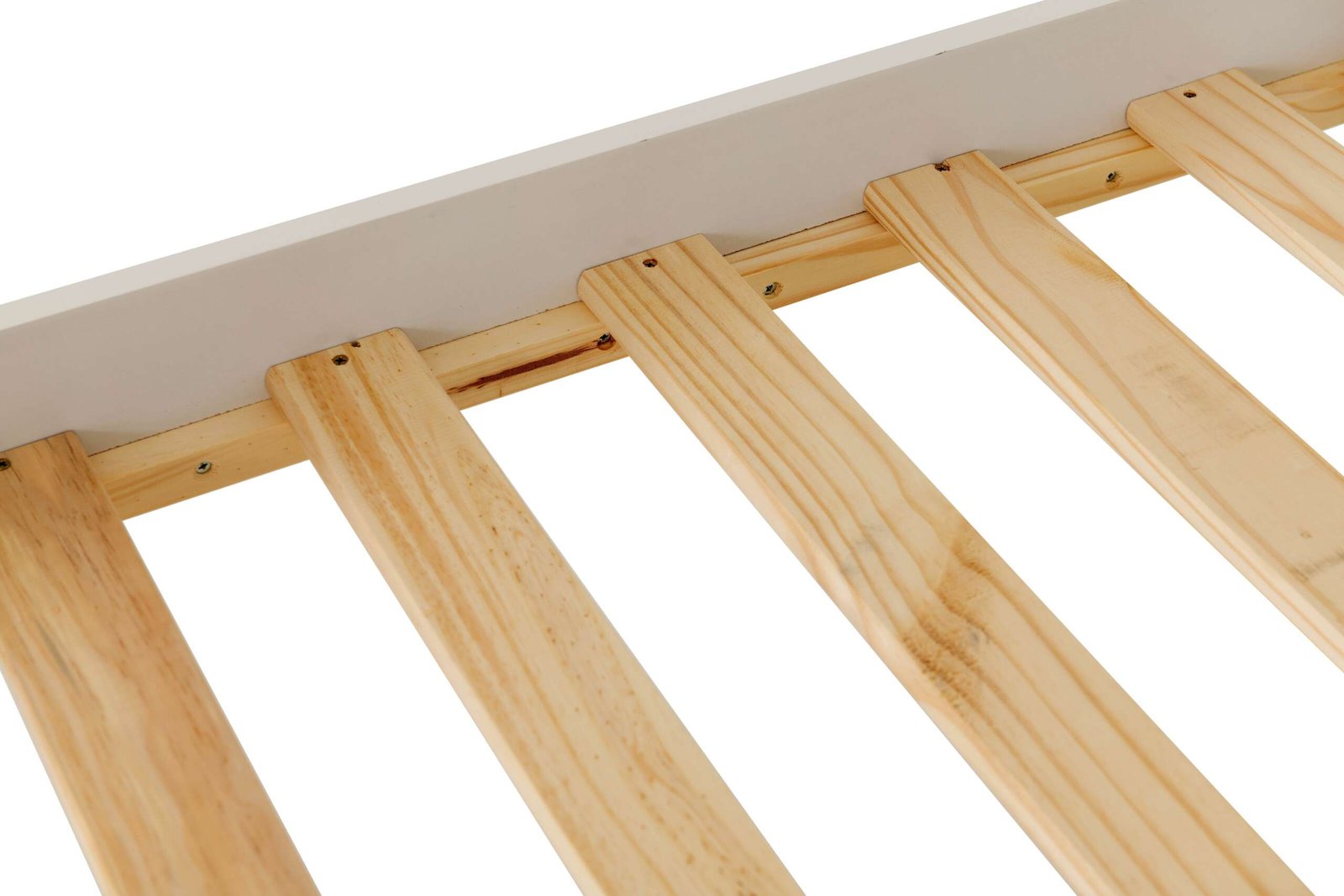 Monaco 4' High End Bed – White Wooden Bed Frame - Image 6